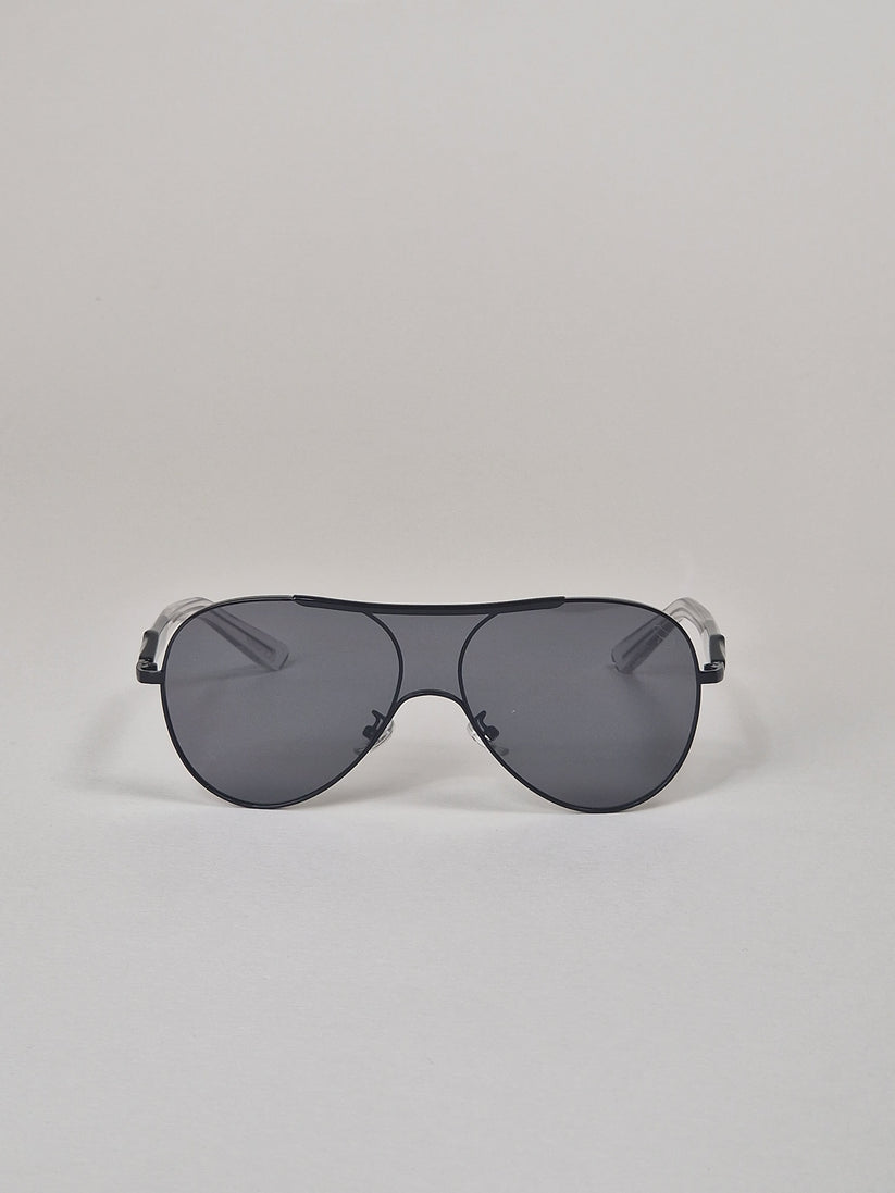 Trendy sunglasses, men's black tinted. Number 44