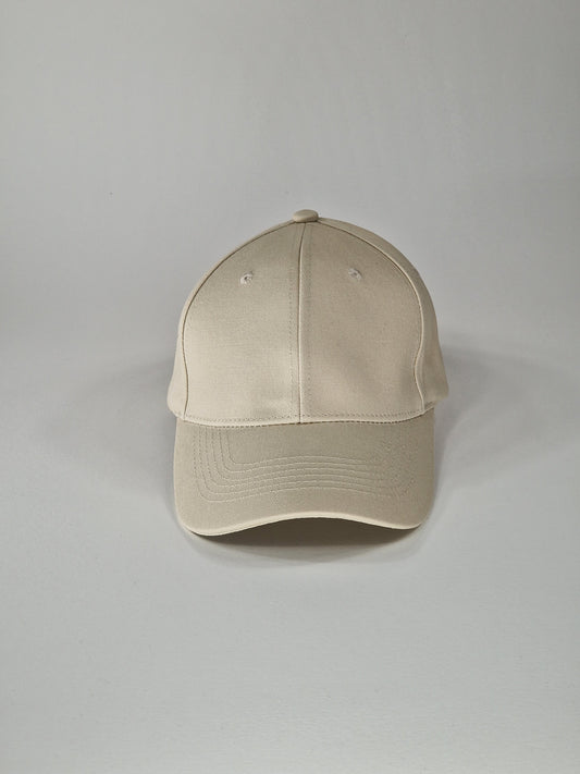 Beige cap with or without print (Choose from several prints)