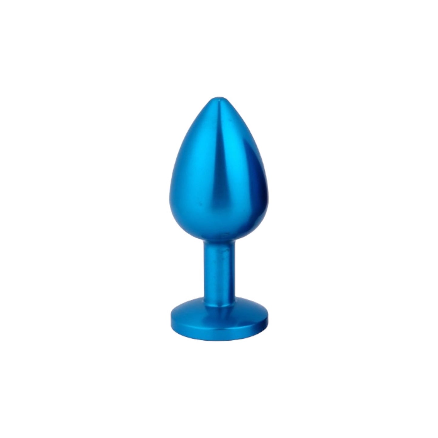 Buttplug i nickelfritt blå eller svartfärgat stål