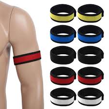 Puppy play arm strap, bicepband 2 pack