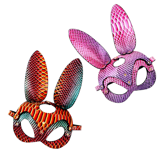 Kaninmask med aligatormönster, exklusiv mask för festival och cosplay