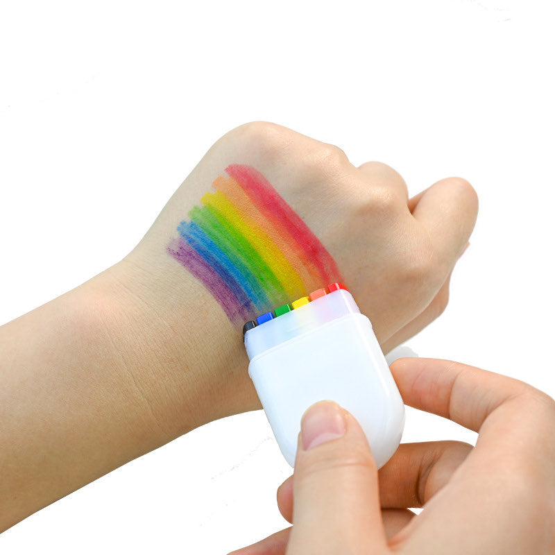 Smink stift pride, ett regnbågsfärgat smink kit att måla en regnbågsflagga