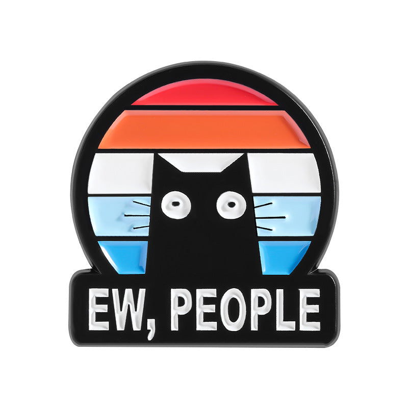 Pin, katt i HBTQI eller pride färg, EW PEOPLE