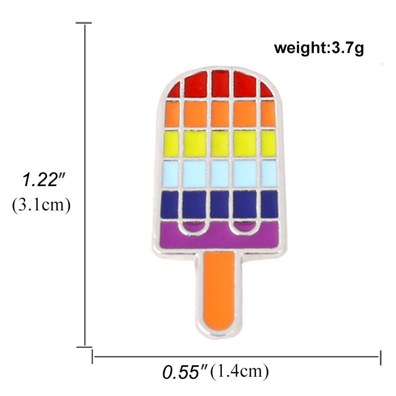 Pin, glass i regnbågs eller pride färg