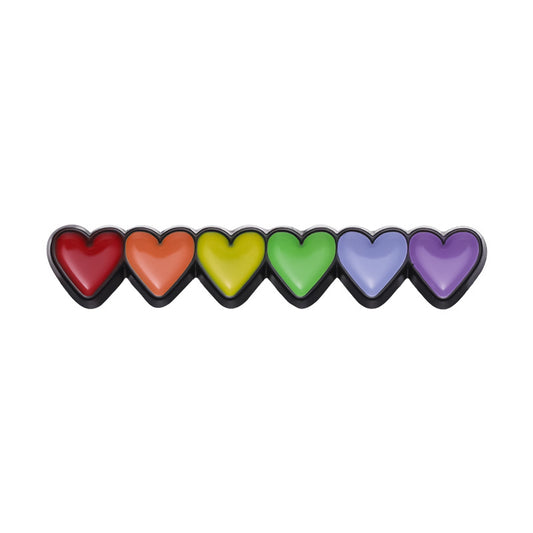 Pin, hjärtan i regnbågs eller pride färg