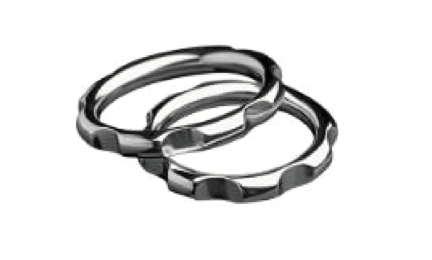 Cockring mit Zahnrädern, exklusiver und schwerer Scham- oder Penisring aus nickelfreiem Stahl