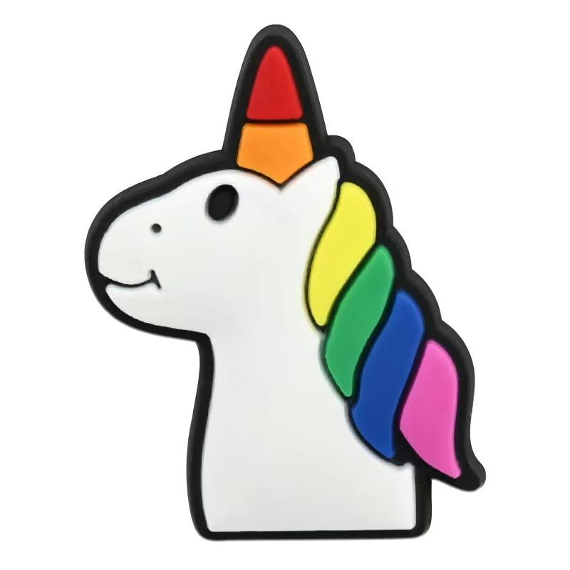 Pin, enhörning i regnbågs eller pride färg