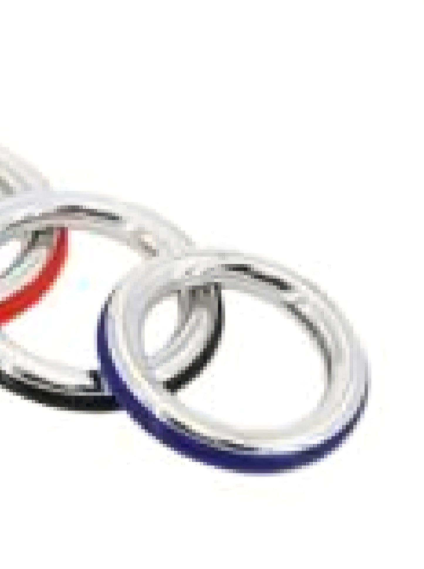 Kukring, Steel Cazzo Cock Ring, en tung pubisring eller penisring i nickelfritt stål med blått gummi