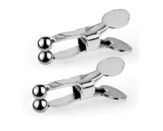 Nipple clamps i nickelfritt stål med kulor