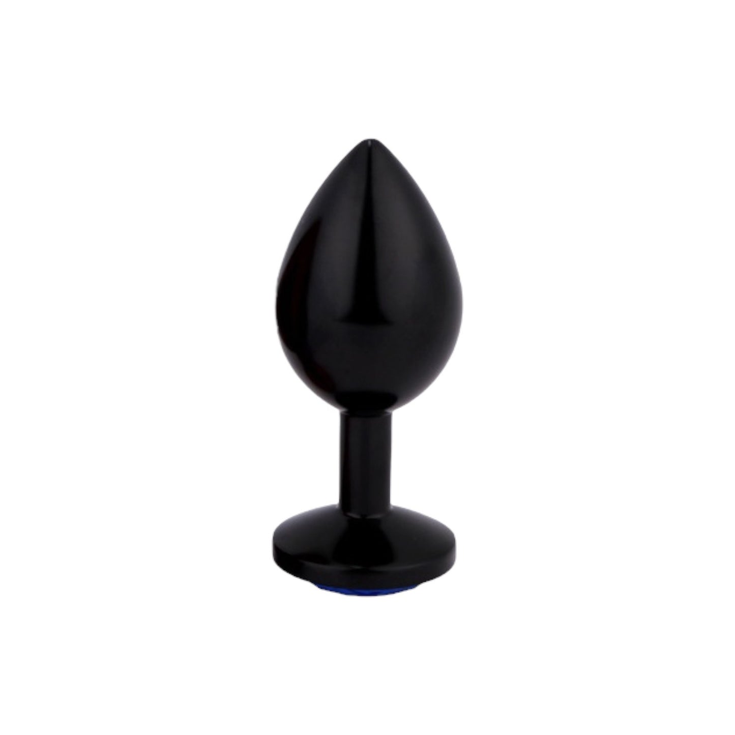 Buttplug i nickelfritt blå eller svartfärgat stål