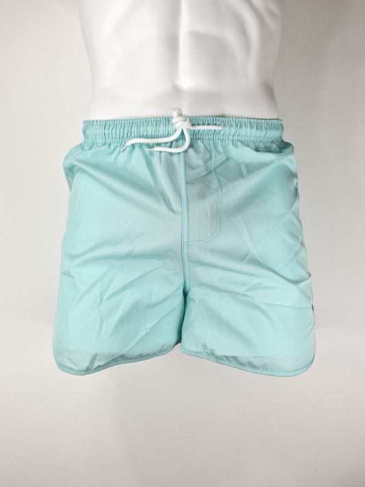 Pantalones cortos elegantes, finos y frescos en color turquesa. Dickfashion moda online a buen precio y entregas rápidas.