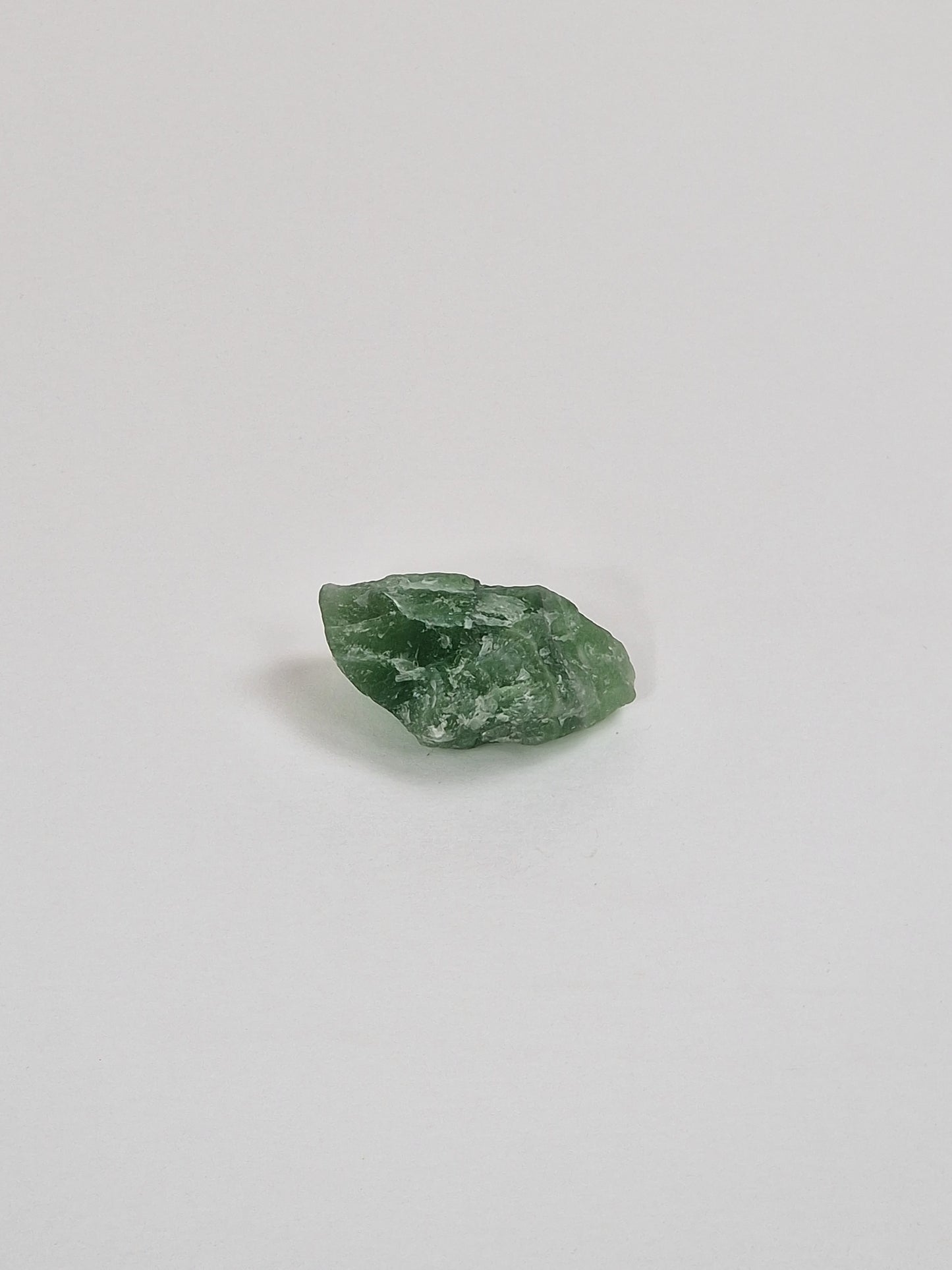 Green Fluorite crystal with sage and smudge stick