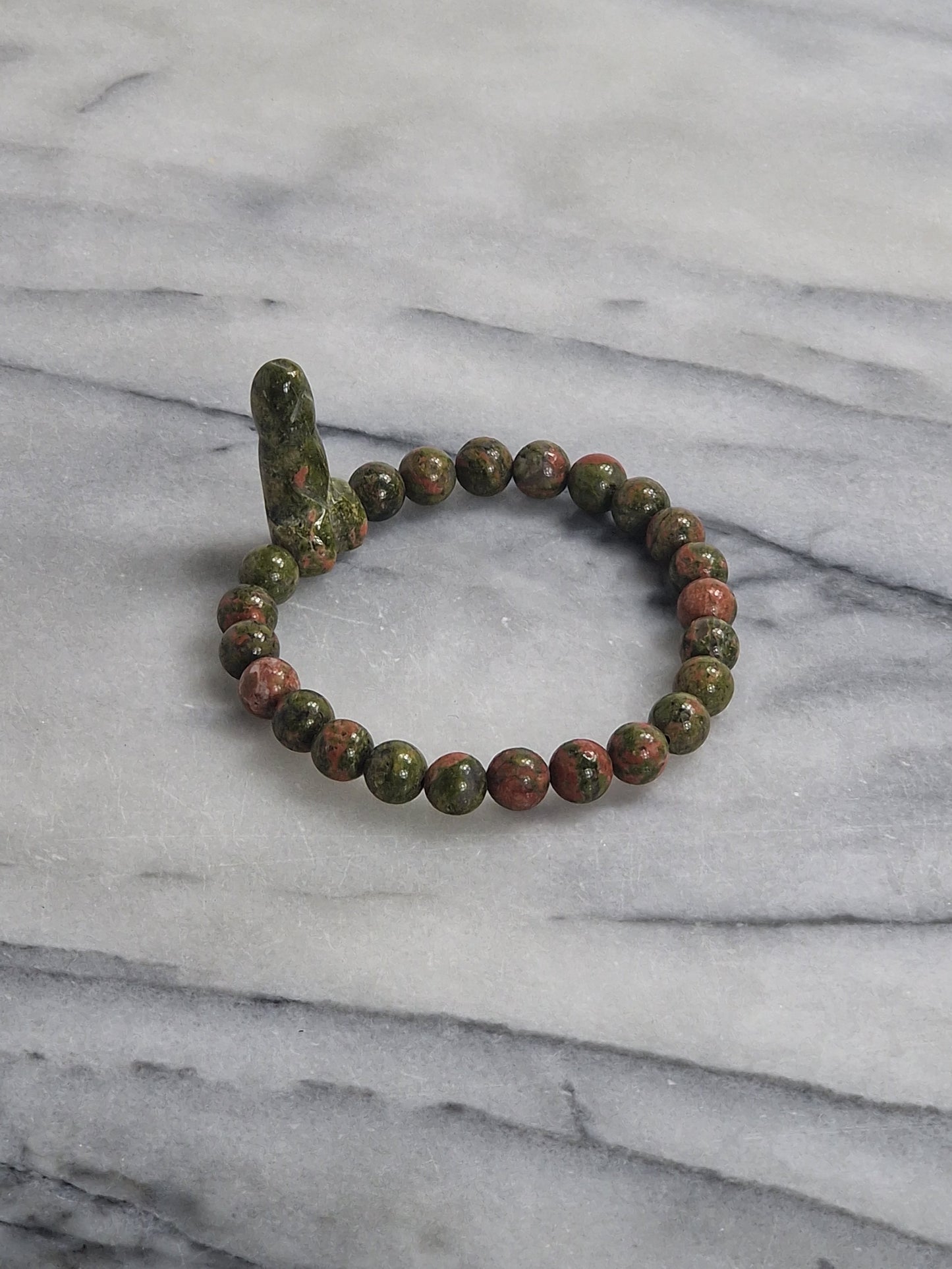 Unakite - Semi-precious stone bracelet