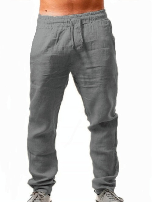 Gray linen trousers in a nice relaxed fit