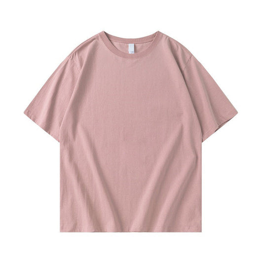 Rosa pastel - Camiseta de algodón pesado (elige entre varios estampados)