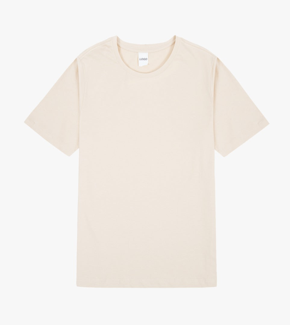 Tryck din egna tröja. Beige T-Shirt i regular cotton med tryck, välj bland många tryck