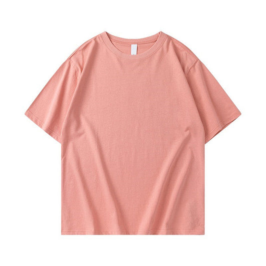 Old pink T-shirt in heavy cotton, choose from several prints on the shirt