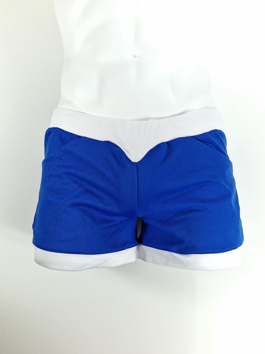 Shorts - Mörkblå/Vit