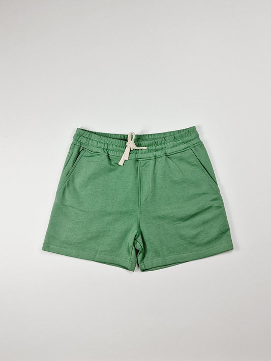 Gröna shorts eller sweatshorts