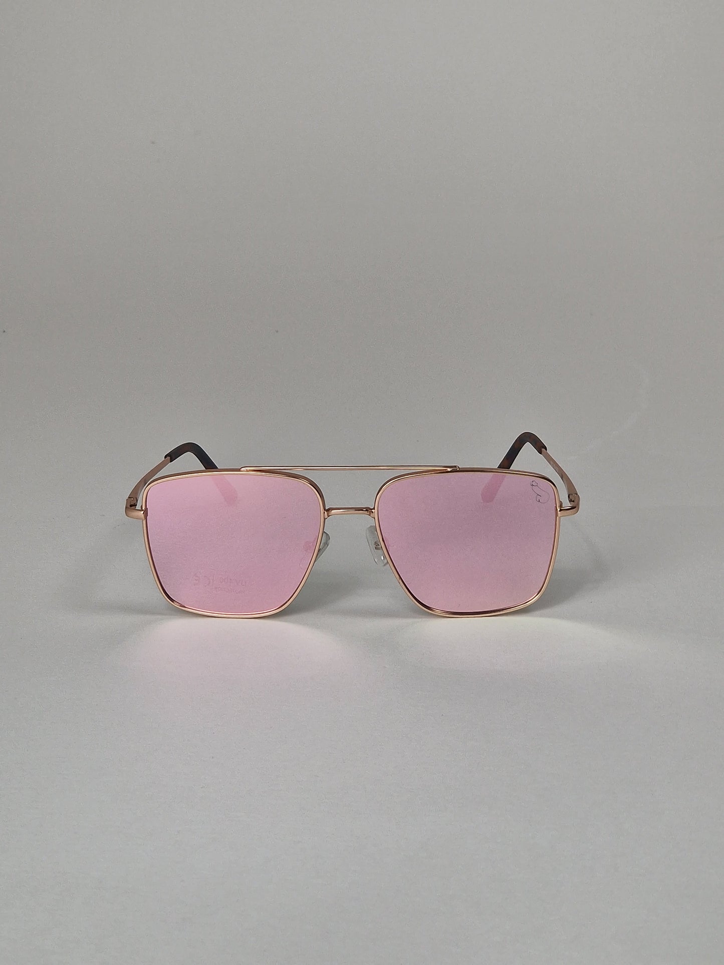 Solglasögon, modell 34 - Rosa spegelglas