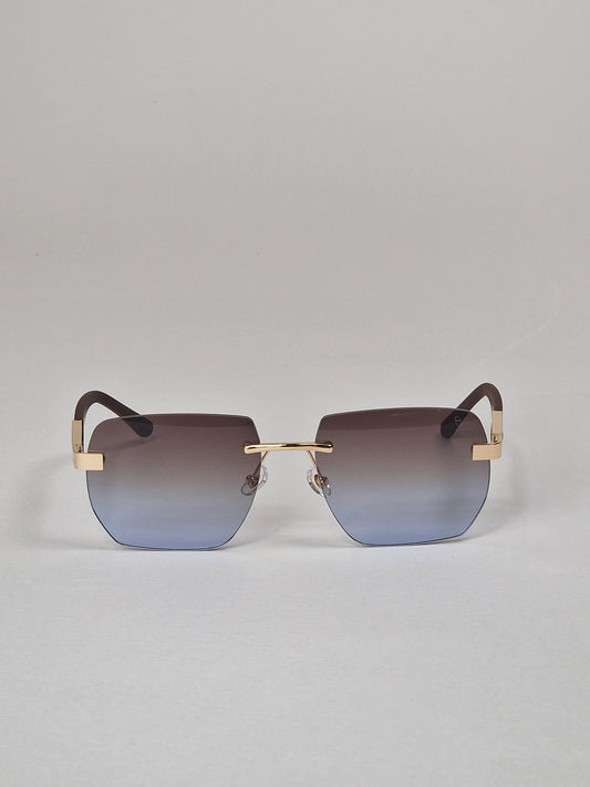 Solglasögon, brun/blåtintade No.04