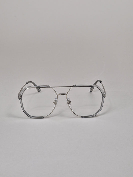 Solglasögon, transparenta glas. No.42