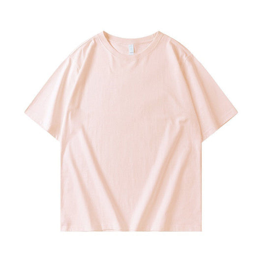 Rosa claro - Camiseta de algodón pesado (elige entre varios estampados)