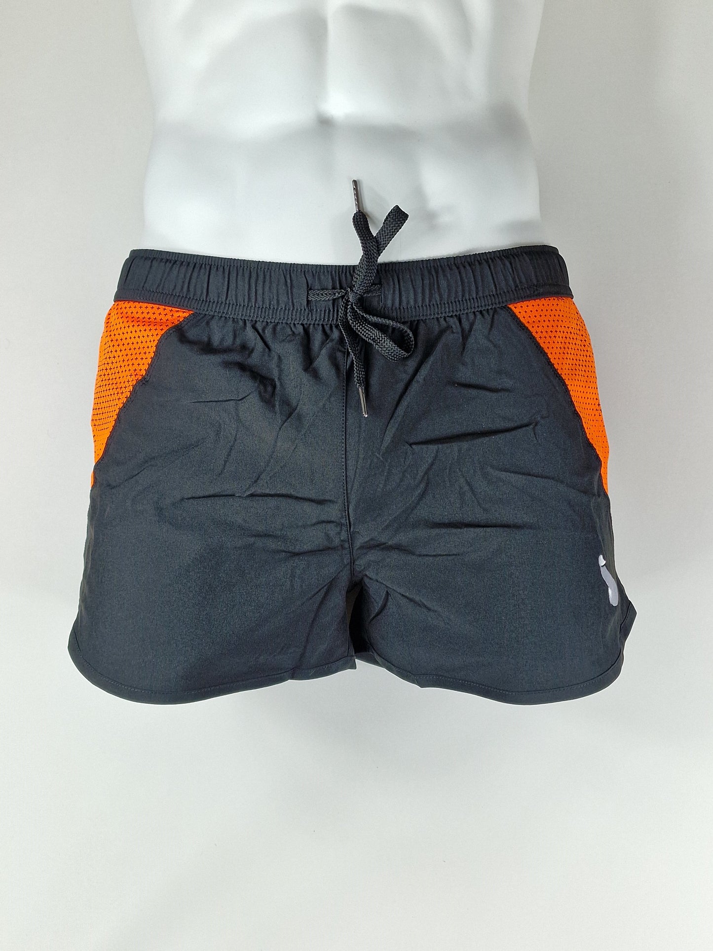 Träningsshorts, badshorts eller shorts för herr eller dam - Svart/Orange