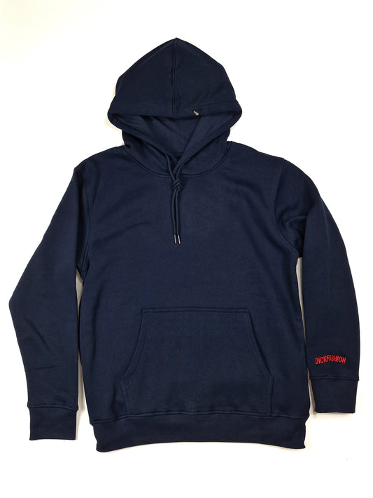 Navy blue men's or women's hoodie or hooded sweatshirt in high quality at a low price